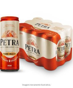 Cerveja Puro Malte lata 350ml Petra